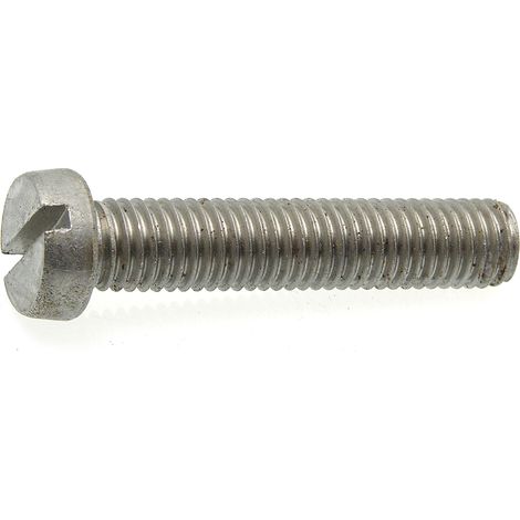 100 Vis métaux tête cylindrique fendue DIN84 A2 diamètre 5 mm - Longueur 35 mm mm - Diamètre 5 mm