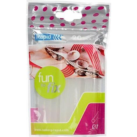colla diametro 7 trasparente busta 20 stick (80 gr.)