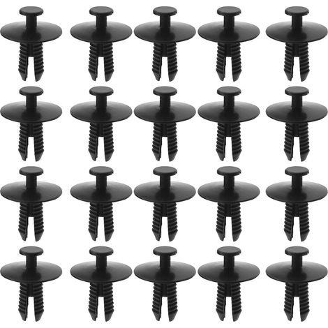 Lot de 50 Clips de Fixation pour Pare-Chocs de Voiture compatibles avec Les Fixations à Rivets en Plastique de Type Poussoir 3, 5, 7 Series 51110141033/51118174185/8174185