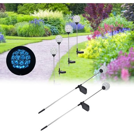 Solarbetriebene LED-Gartenleuchten für den Außenbereich, farbwechselnde Kugelleuchten, wasserdicht (IP65), für Wege, Rasenflächen, Höfe und Balkone. Ideal für Wege, Rasenflächen, Höfe und Balkone. (1/5)