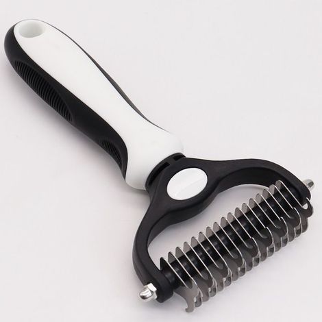 Brosse pour sous-poil pour chien et chat Peigne pour sous-poil à poils longs et courts Brosse d'épilation pour chien Brosse de toilettage (1/4)