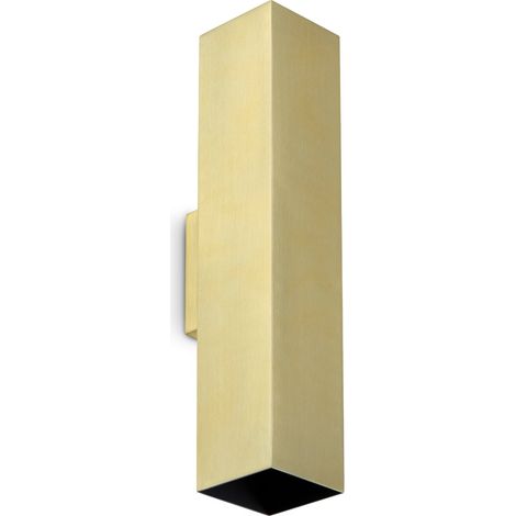 Ideal Lux Applique moderna Look 2 luci GU10 ottone alluminio vetro