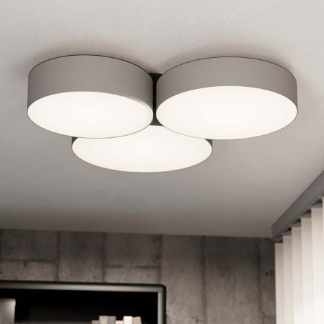 [GEBRAUCHT] B-Ware EGLO connect Deckenleuchte Barbano-Z LED dimmbar grau 60,5x56,5cm Smart Home (1/2)