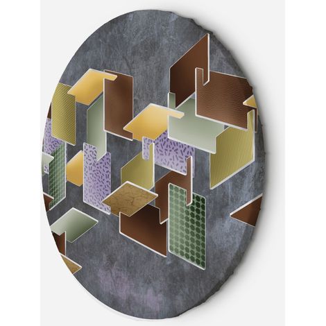 Tableau sur toile Image circulaire Puzzle 3D 40x40 (1/5)