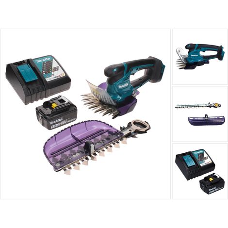 Makita DUM 604 RT1X Akku Grasschere 18 V mit Gras- und Strauchscherblatt + 1x Akku 5,0 Ah + Ladegerät (1/5)