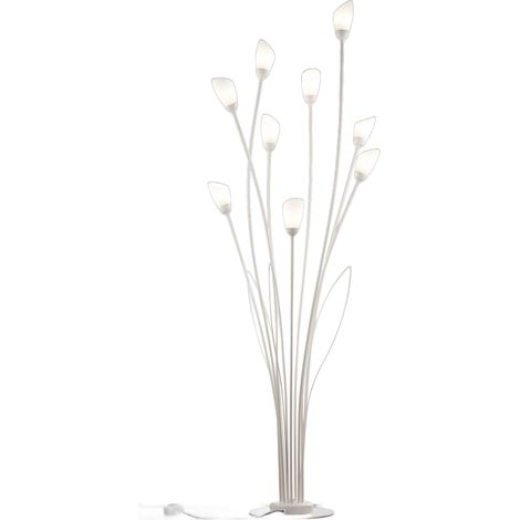 Lampada da terra GLORIOSA Jupiter sabbia-grigio 9xG9 (1/5)