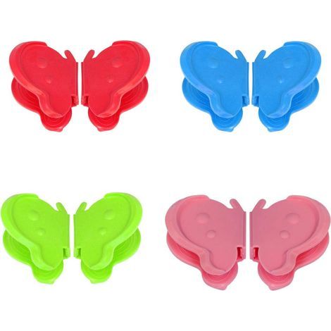 Spoon Rest - Silicone Pot Clip - Butterfly Shape - Heat Resistant - For Kitchen Stovetop Use - 8 Pieces