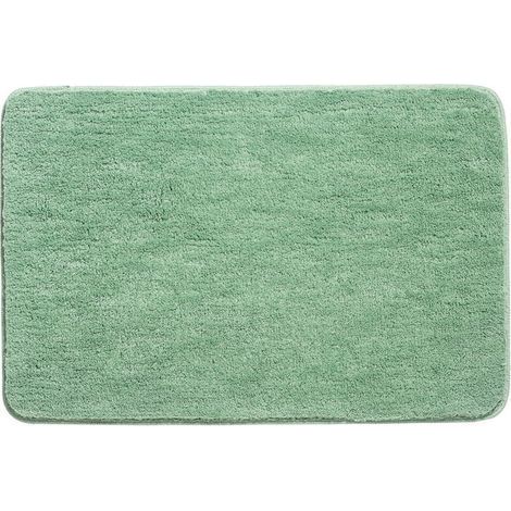 Non-Slip Bath Mat, Thick Shower Mat, Absorbent, Ultra Soft Microfiber Floor Mat, Quick Dry, Machine Washable, Green, 40x60cm (1/5)