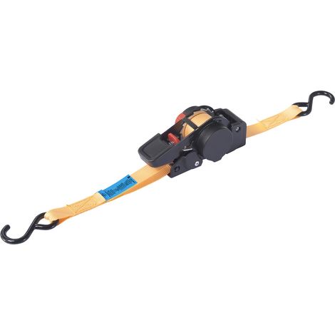 TOOLCRAFT TO-8689776 Selbstaufrollender Spanngurt Zugkraft LC Niederzurren (einzeln/direkt)=100 daN