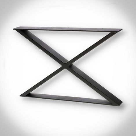 X-förmiges Bein 60x40 cm SCHWARZ