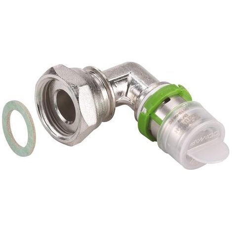 Coude femelle à sertir multicouche Ø16 - écrou tournant femelle 3/4'' (20/27) - Comap