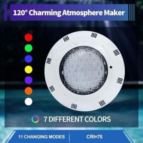 BARKBUSTERS Piscine sous-marine spot 45W 450LED RGB encastré piscine lumière éclairage, (1/4)