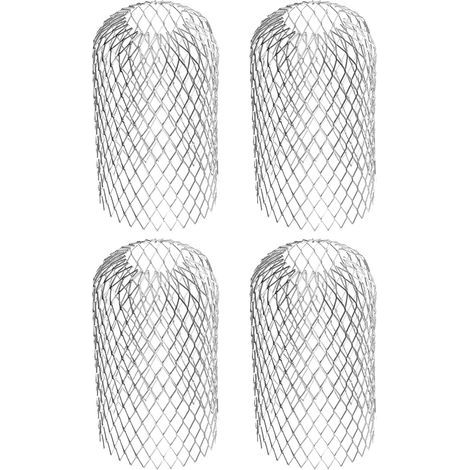 Filtro flessibile in alluminio per grondaie, diametro 8 cm, filtro a rete per la protezione dalle foglie, copertura per grondaie per proteggere le grondaie dalle foglie del tetto (1/5)