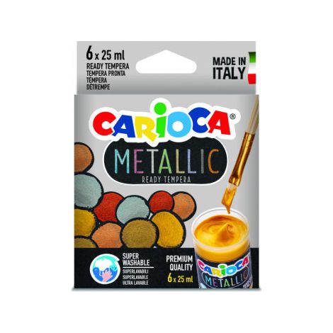 KO026 tempera 25 ml Jarra Bronce, Cobre, Oro, Oro rosa, Plata