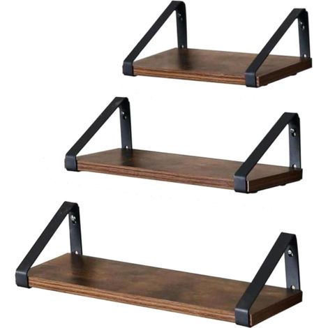 Étagère marron foncé pour cuisine, salle de bain, mezzanine BEGRYF 40x12x11