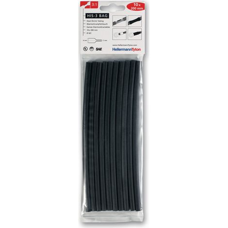 HellermannTyton 308-30610 Assortiment de gaines thermorétractables 6 mm 2 mm Taux de retreint:3:1 10 pc(s) (1/5)