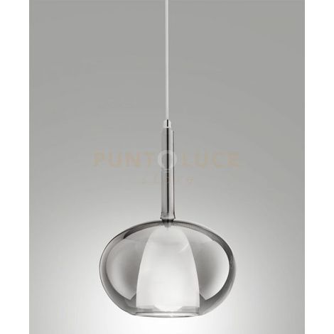 3787-50-126 EDISON VETRO FUME' D.22CM COMPLETO DI CAVO X KIT LUCI