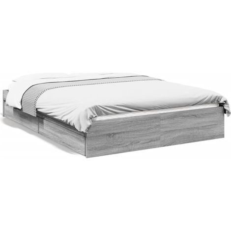 Maison Exclusive - Giroletto Cassetti Grigio Sonoma 120x200 cm Legno Multistrato (1/5)