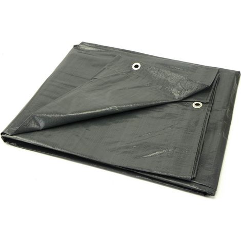 Bâche 3x5m extra épaisse/grise 120G (8) (1/2)
