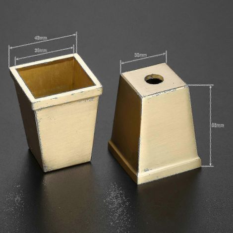 Embouts de pieds de meubles, embouts de pieds en cuivre pur, protections pour pieds de table et de chaise 7 (1/5)