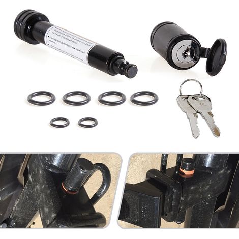 Car accessories trailer lock hook lock dumbbell pin lock 5/8 inch fits 2 inch receiver (1/5)