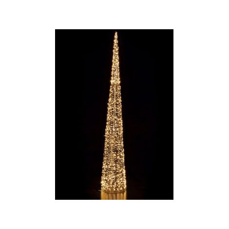Ad Trend Albero di Natale in ferro e PE oro con 2.400 LED H 280 cm (1/3)
