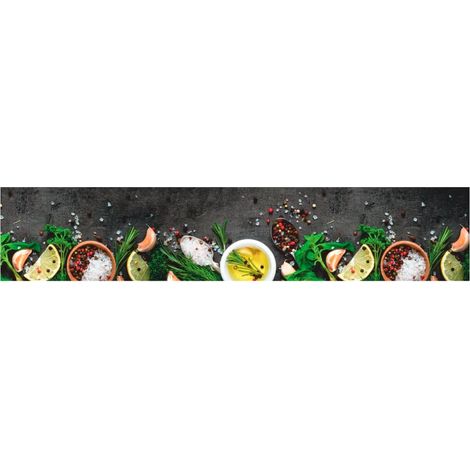Tapis de cuisine,Tapis de sol lavable impression d'épices 60x300 cm velours CFW427943 (1/5)