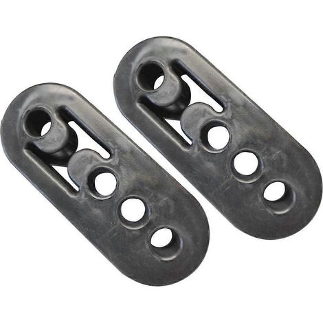 2x Supports de pot d'échappement de voiture, douilles, pattes de fixation, isolateurs, supports à 4 trous (1/5)