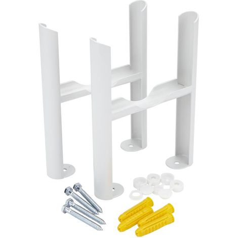 Milano Windsor 4 Column Radiator Floor Mounting Feet Kit - White