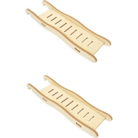 2pièces Échelle Bois pour Hamster Jouet De Jeux pour Rongeurs Accessoire De Cage Et Sûr pour Hamsters Et Chinchillas (1/5)