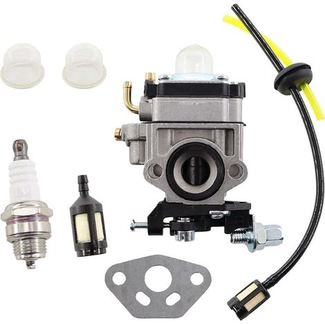 11mm Pièce de rechange Carburateur pour 22cc 26cc 33cc 34cc 36cc taille-haie, débroussailleuse, tronçonneuse Carburateur Moteur de tondeuse à gazon