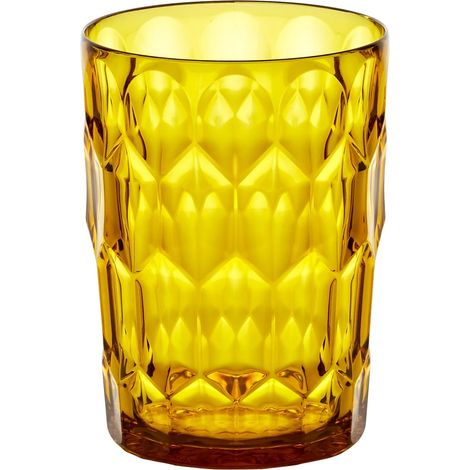 GUZZINI Bicchiere Alto Decoro 3 Vanity Bio-Based Giallo