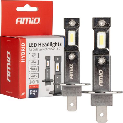 Bombillas LED para coche serie híbrida H1 6000K Canbus 60W amio-04112 (1/5)