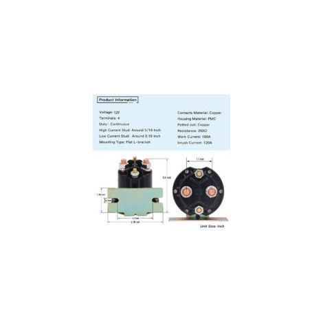 Solénoïde Relais 4 Terminaux JW1-H1950-00-00 JR3-H1950-00-00 JF2-H1950-00 J38-81950-01 Compatible Trombetta Compatible - Crezuo (1/3)