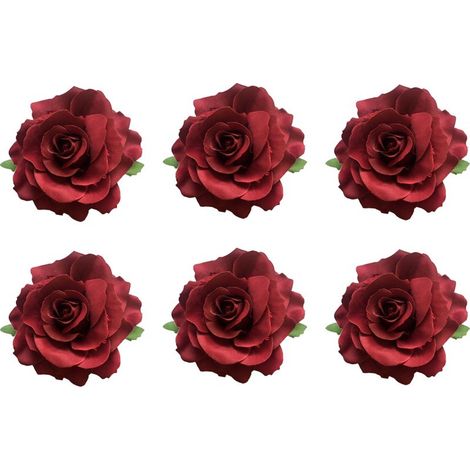 Blumenbrosche – Kombination aus Haarbürste und Brosche – Durchmesser 10 cm – Für Damen – Festliche Anlässe und Hochzeiten – 1 Stück (1/5)