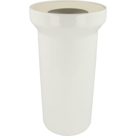 Raccord WC DN110 - 400mm blanc alpin