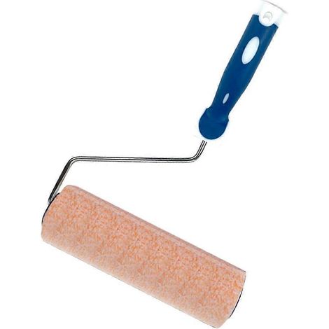 Rouleau à peinture de 23 cm avec revêtement en microfibre pour surfaces lisses et fines, pinceau (1/4)