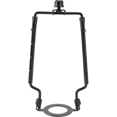 Abat-jour Support de Harpe en Fer, Kit Réglable, Design Exquis pour Tige de Lampe Standard, Base Lumineuse E26