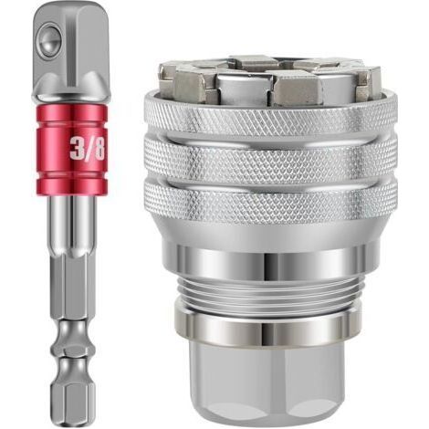 BUNTHAUS Universal-Steckschlüssel mit Adapter, Ratschenschlüssel 10-19 mm 3/8 bis 3/4" (1/5)