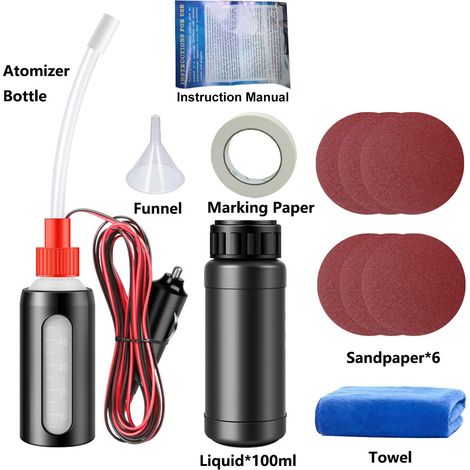 Zoternen Kit de restauration de phares, kit de nettoyage et de polissage pour voiture avec liquide de revêtement, papier de verre, vaporisateur, entonnoir, serviette de masquage, restaure les phares j
