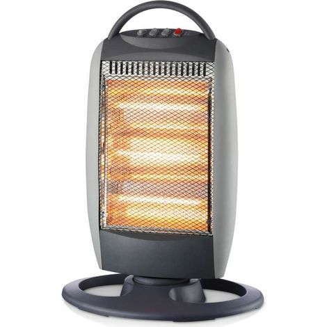 Dr.C Stufa Alogena Oscillante 1200W con Manico - 28x12,5x49cm (1/2)