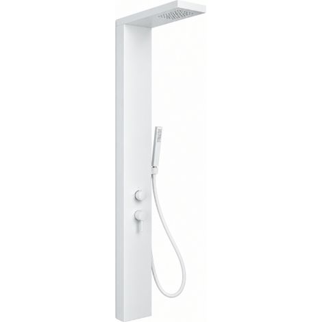 Columna de ducha termostática KINEDO Aquastyle en blanco mate (1/5)