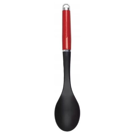 KitchenAid Cucharón de Cocina con Mango Ergonómico, Negro y Rojo (1/3)