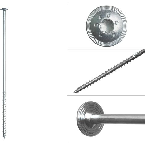 Tellerkopfschrauben verzinkt Torx 8 x 300 mm - Schachtel 50 Stück (1/3)