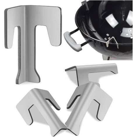 BUNTHAUS Lot de 4 entretoises universelles pour Barbecue entretoises Plaque BBQ en Acier Inoxydable - Universel - Acier