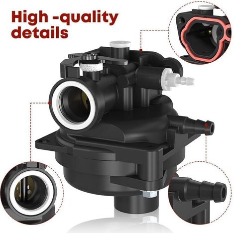Vergaser für Rasenmähermotoren, kompatibel mit Briggs & Stratton 799583, 591160, 593261, 591110, Vergaser-Luftfilter (1/3)
