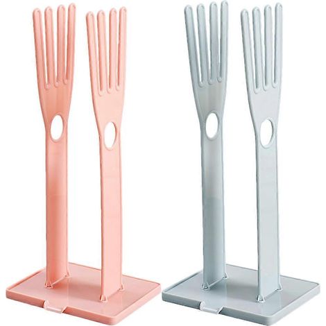 Lot de 2 supports pour gants de cuisine, égouttoir à gants, support de rangement pour gants et maniques, support pour chiffons à poussière-34.00X15.00X12.00CM (1/4)