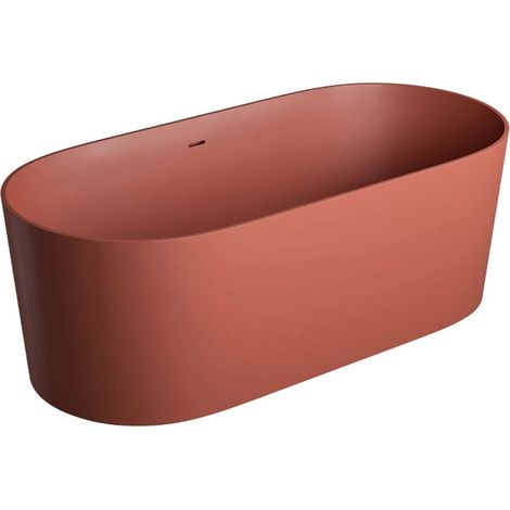 OMNIRES Ovo M+ - Bañera independiente, 160x74 cm, roja OVO160WWZPTE (1/4)