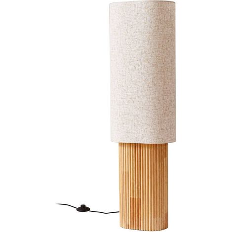 Lampadaire Bois 'Kimiko' en bois pour salon & salle à manger