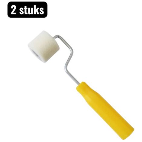Mini-Farbroller-Set (3 cm) – Original Ultrafein-Rolle für präzises Streichen – Ideal für Detailarbeiten und Modellbau – Gelb (1/5)